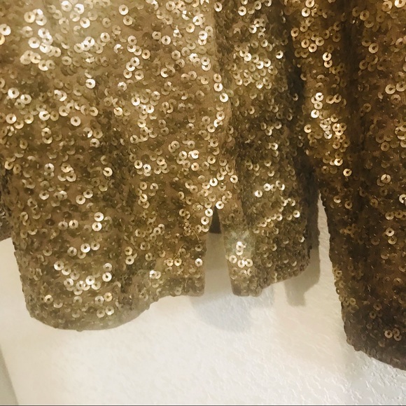 J. Crew copper sequin long sleeve top Sz XS - Picture 7 of 11